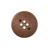Designer Metal Buttons with 4 Holes 4 Colours 3 Sizes Ring Edge Premium Quality - ThreadandTrimmings