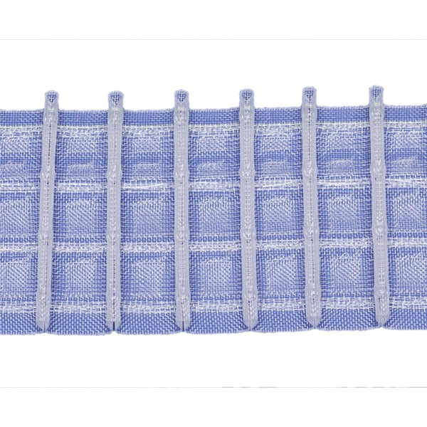 Clear Pinch Pleat Curtain Tape - 76mm (3") Wide -1 Pleats 1:2.5 Fullness Bocelli