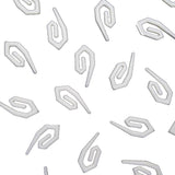 White plastic curtain hooks on a white background
