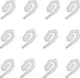 Curtain Hooks for Ring Header Tape White Plastic Standard Size 25mm UK Made CH1X - ThreadandTrimmings