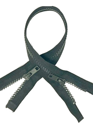 Two Way Plastic Delrin Open End Zips 2 Way Open End Zips 9 Colours 10 Sizes - ThreadandTrimmings