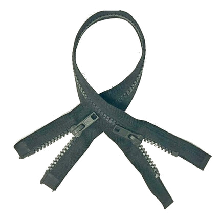 Two Way Plastic Delrin Open End Zips 2 Way Open End Zips 9 Colours 10 Sizes - ThreadandTrimmings