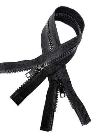 Two Way Plastic Delrin Open End Zips 2 Way Open End Zips 9 Colours 10 Sizes - ThreadandTrimmings