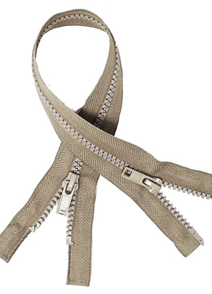 Two Way Plastic Delrin Open End Zips 2 Way Open End Zips 9 Colours 10 Sizes - ThreadandTrimmings