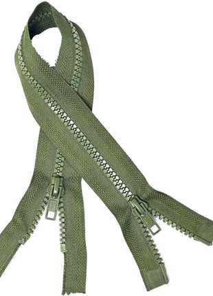 Two Way Plastic Delrin Open End Zips 2 Way Open End Zips 9 Colours 10 Sizes - ThreadandTrimmings