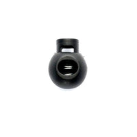 Cord Lock Toggle Stoppers Round Black Plastic Spring Loaded Cord Locks 5mm Hole