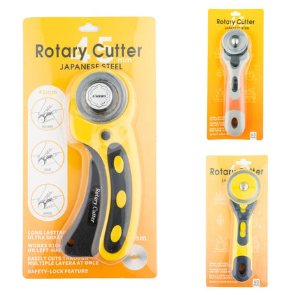 Rotary Cutter 45mm Deluxe 45mm 60mm Japanese Steel Fabric Quilting Sewing Tool