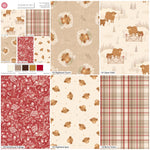 Christmas Cotton Fat Quarters Highland Pastures 5Pk Quilting Craft Bundle 3653