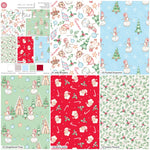 Christmas Cotton Fat Quarters  Merry Little Christmas Mary Cali 5Pk Bundle 3656