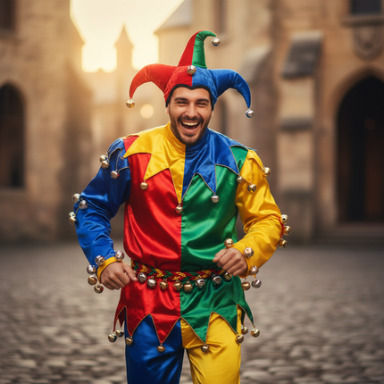 Court Jester with Cat Bells