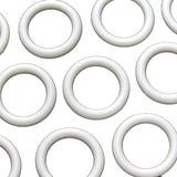 White Plastic Roman Blind Curtain O Rings - 21mm  (Internal = 16mm) Heavy Duty