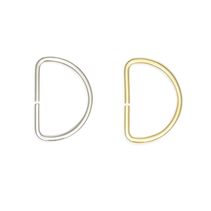 Metal D Rings Gold Silver Bag Making Webbing Straps Belts 15mm 19mm 25mm Pack 10