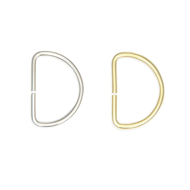 Metal D Rings Gold Silver Bag Making Webbing Straps Belts 15mm 19mm 25mm Pack 10