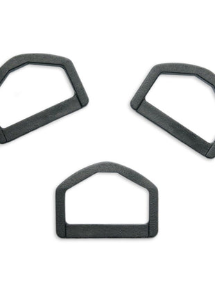 D Rings Black Plastic Delrin D Rings Size 25mm & 38mm Packs of 10 & 100 - ThreadandTrimmings