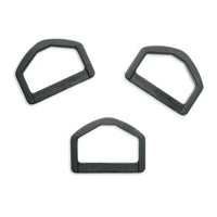 D Rings - Black Plastic Delrin D Rings - Size 25mm & 38mm - Packs of 10 & 100