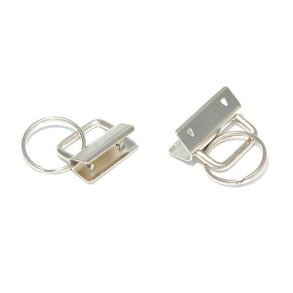 Key Fob Hardware - Split Ring - 2 Pcs - 25mm & 32mm - DIY Fabric Wrist Key Fob