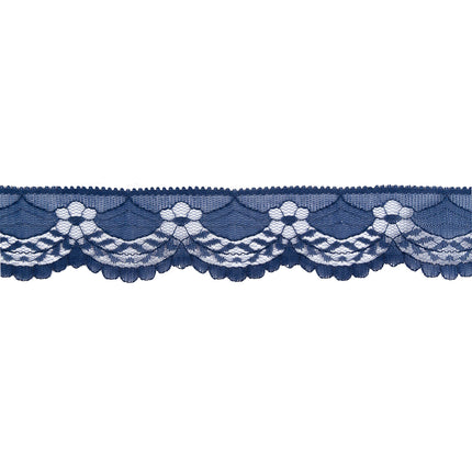 Flat Nylon Lace 40mm 5m Daisy Chain Scalloped Edge 6 Colours