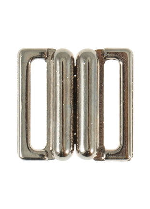Square Silver Metal Buckle Fastener 5pcs 15mm Perfect For Small Secure Closures - ThreadandTrimmings