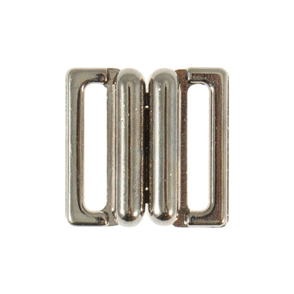 Square Silver Metal Buckle Fastener 5pcs 15mm Perfect For Small Secure Closures - ThreadandTrimmings
