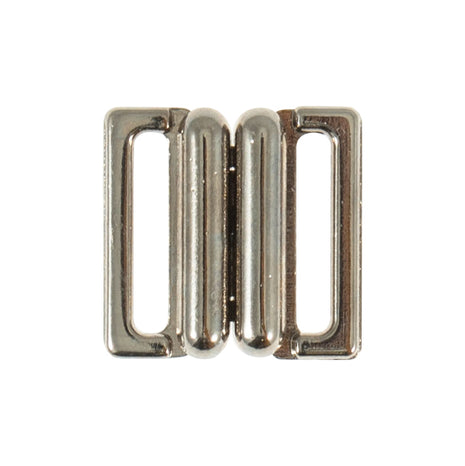 Square Silver Metal Buckle Fastener 5pcs 15mm Perfect For Small Secure Closures - ThreadandTrimmings