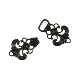 Filigree Clasp Buckle - Fits 15mm Strap - Price is for 3 sets - Gunmetal