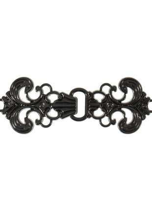 Buckle Clasp Filigree Celtic Design Gunmetal Fits 15mm Strap 3 Sets - ThreadandTrimmings