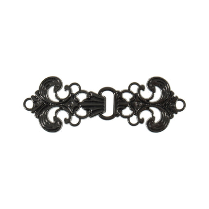 Buckle Clasp Filigree Celtic Design Gunmetal Fits 15mm Strap 3 Sets - ThreadandTrimmings
