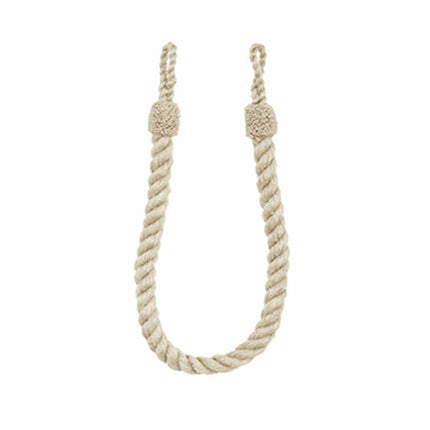 Natural Cotton Rope Curtain Tieback 62cm Long 100% Cotton - ThreadandTrimmings
