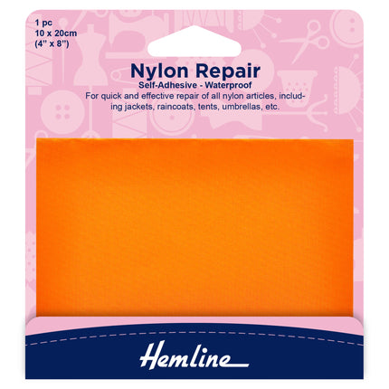 Waterproof Patches Self Adhesive Nylon Repair Patch - 10cm x 20cm - Hemline H689 - ThreadandTrimmings