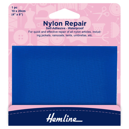 Waterproof Patches Self Adhesive Nylon Repair Patch - 10cm x 20cm - Hemline H689 - ThreadandTrimmings