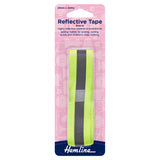Reflective tape with pink packaging featuring Hemline branding on a white background