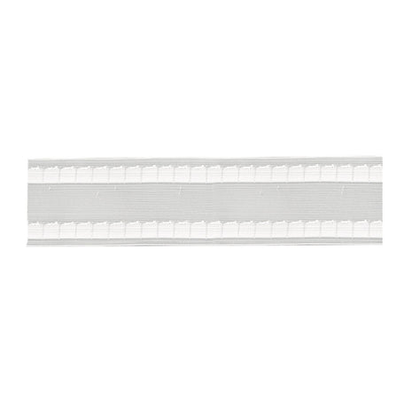 Curtain Header Wave Tape Translucent 75mm 3 Inch Wide 2 Pocket Rows MWT750 - ThreadandTrimmings