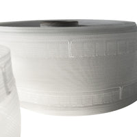 Curtain Header Wave Tape Translucent - 75mm 3 Inch Wide - 2 Pocket Rows - MWT750