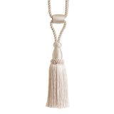 Pair Tassel Curtain Tiebacks with Twisted Cord & Barrel by Jones Interiors