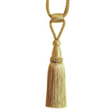 Pair Tassel Curtain Tiebacks with Twisted Cord & Barrel by Jones Interiors