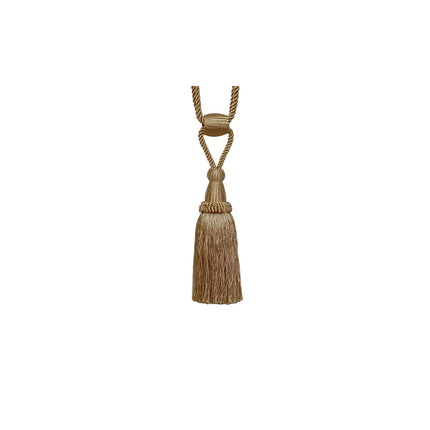 Tassel Curtain Tiebacks with Twisted Cord & Barrel by Jones Interiors - ThreadandTrimmings
