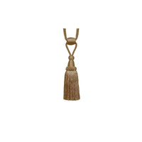 Pair Tassel Curtain Tiebacks with Twisted Cord & Barrel by Jones Interiors
