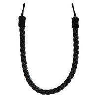 Pair of Reef Rope Curtain Tiebacks with Twisted End Caps by Jones Interiors