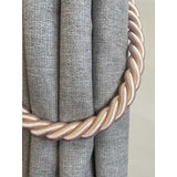 Pair of Reef Rope Curtain Tiebacks with Twisted End Caps by Jones Interiors