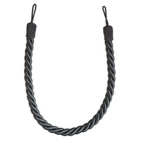 Pair of Reef Rope Curtain Tiebacks with Twisted End Caps by Jones Interiors