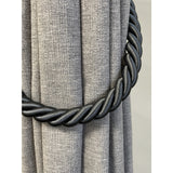 Pair of Reef Rope Curtain Tiebacks with Twisted End Caps by Jones Interiors