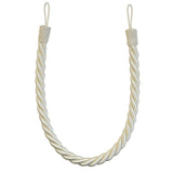 Pair of Reef Rope Curtain Tiebacks with Twisted End Caps by Jones Interiors
