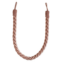 Pair of Reef Rope Curtain Tiebacks with Twisted End Caps by Jones Interiors