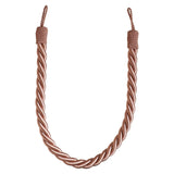 Pair of Reef Rope Curtain Tiebacks with Twisted End Caps by Jones Interiors