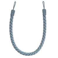 Pair of Reef Rope Curtain Tiebacks with Twisted End Caps by Jones Interiors