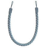 Pair of Reef Rope Curtain Tiebacks with Twisted End Caps by Jones Interiors