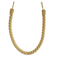 Pair of Reef Rope Curtain Tiebacks with Twisted End Caps by Jones Interiors