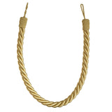 Pair of Reef Rope Curtain Tiebacks with Twisted End Caps by Jones Interiors