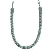 Pair of Reef Rope Curtain Tiebacks with Twisted End Caps by Jones Interiors