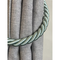 Pair of Reef Rope Curtain Tiebacks with Twisted End Caps by Jones Interiors